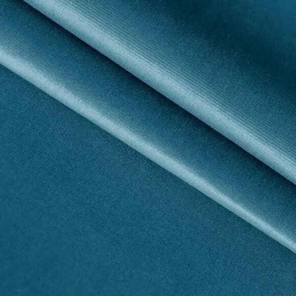 Čalúnená posteľ boxspring GLORIEN VELVET 140x200 cm modrá Matrac: Matrac Bonell pružinový