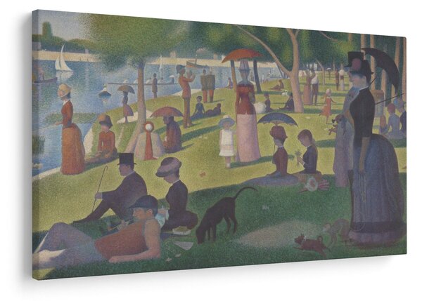 Obraz - Georges Seurat, A Sunday on La Grande Jatte, reprodukcia (90x60 cm)