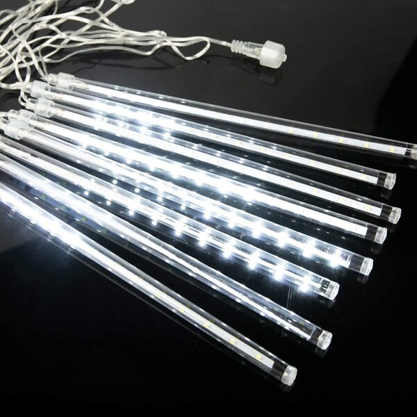 Vianočné LED kvapkajúce cencúle - 8ks, 50cm, rôzne farby Farba: Rôznofarebná