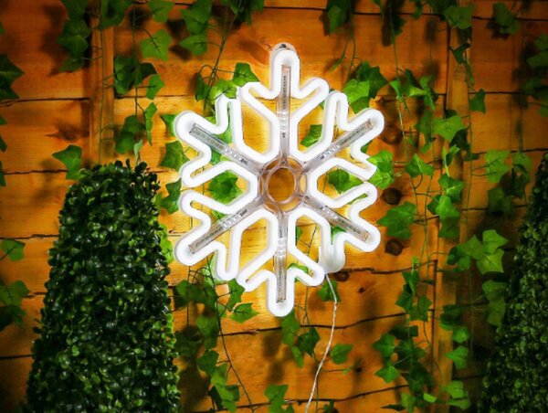 Vianočná LED svetelná vločka, studená biela, rôzne veľkosti Velikost (cm): 33cm