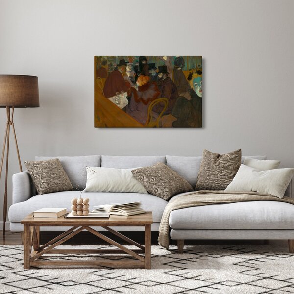 Obraz - Henri de Toulouse-Lautrec, At the Moulin Rouge, reprodukcia (90x60 cm)