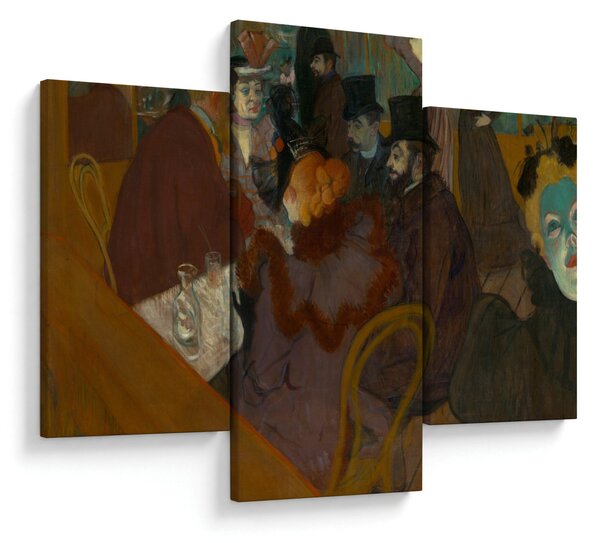 Obraz - Henri de Toulouse-Lautrec, At the Moulin Rouge, reprodukcia (90x60 cm)