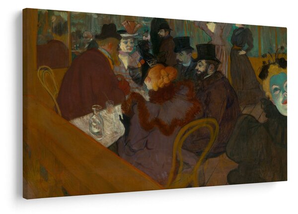 Obraz - Henri de Toulouse-Lautrec, At the Moulin Rouge, reprodukcia (90x60 cm)