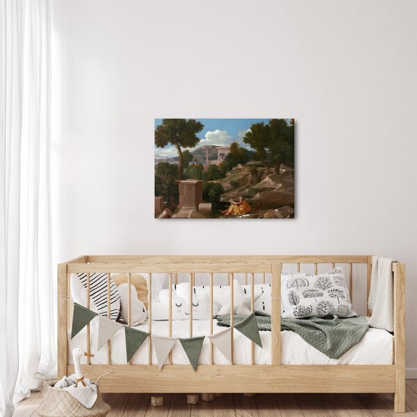 Obraz - Nicolas Poussin, Landscape with Saint John on Patmos, reprodukcia (70x50 cm)