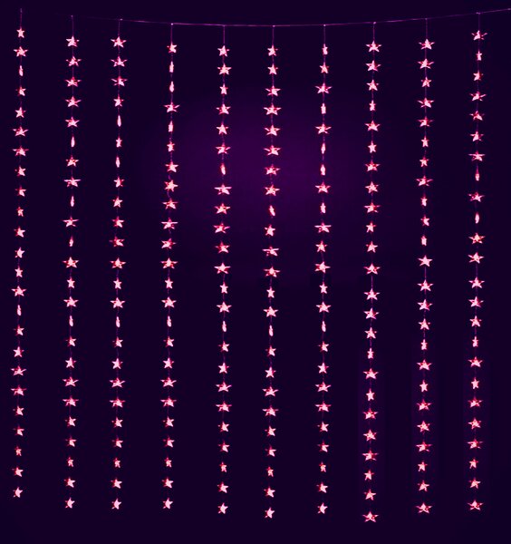 Vianočný LED záves so 400 hviezdičkami, 3m, viac farebných variant Farba: Modrá