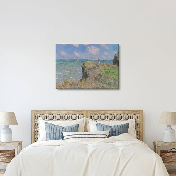 Obraz - Claude Monet, Cliff Walk at Pourville, reprodukcia (70x50 cm)