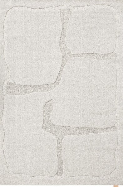 Svetlosivý vlnený koberec 160x230 cm Morphic Organica – Agnella