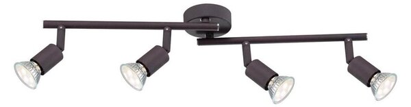 GLOBO 57382-4L - LED Bodové svietidlo OLIWA 4xGU10/3W/230V čierna