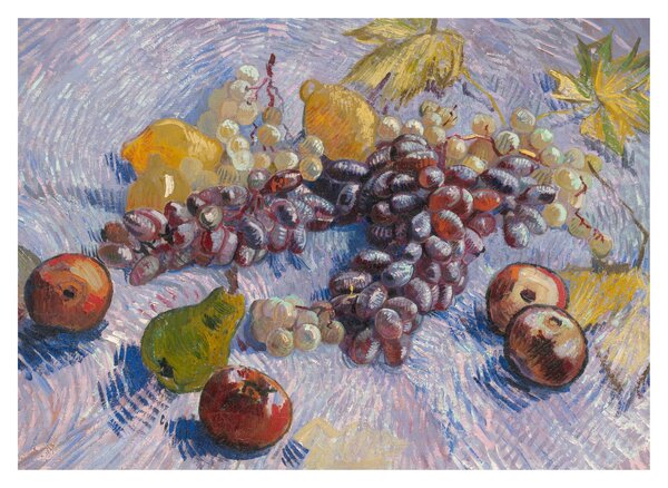 Obraz - Vincent van Gogh, Grapes, Lemons, Pears, and Apples, reprodukcia (70x50 cm)