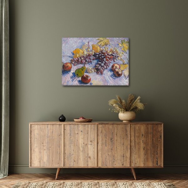Obraz - Vincent van Gogh, Grapes, Lemons, Pears, and Apples, reprodukcia (70x50 cm)