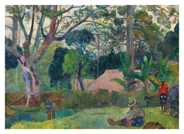 Obraz - Paul Gauguin, Te raau rahi (The Big Tree), reprodukcia (70x50 cm)