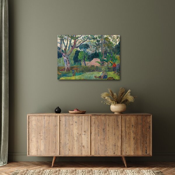 Obraz - Paul Gauguin, Te raau rahi (The Big Tree), reprodukcia (70x50 cm)