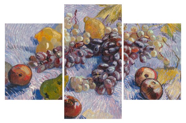 Obraz - Vincent van Gogh, Grapes, Lemons, Pears, and Apples, reprodukcia (90x60 cm)