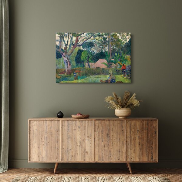 Obraz - Paul Gauguin, Te raau rahi (The Big Tree), reprodukcia (90x60 cm)