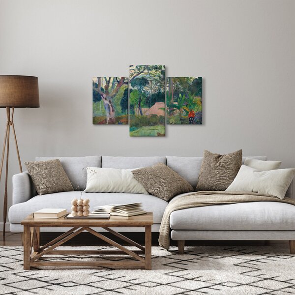 Obraz - Paul Gauguin, Te raau rahi (The Big Tree), reprodukcia (90x60 cm)