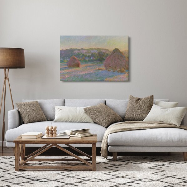 Obraz - Claude Monet, Stacks of Wheat (End of Summer) , reprodukcia (90x60 cm)