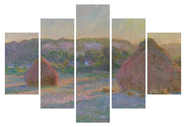 Obraz - Claude Monet, Stacks of Wheat (End of Summer) , reprodukcia (150x105 cm)
