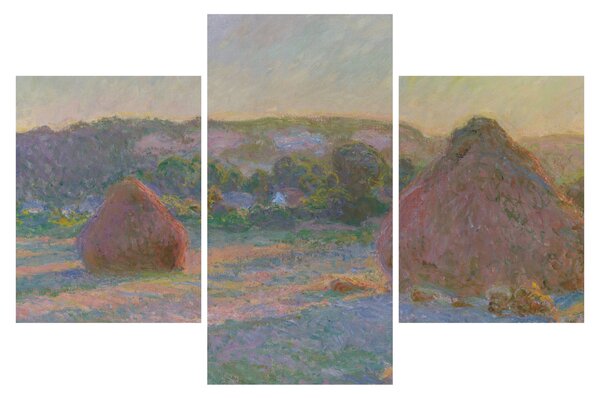 Obraz - Claude Monet, Stacks of Wheat (End of Summer) , reprodukcia (90x60 cm)