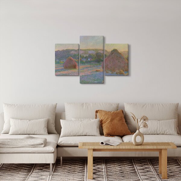 Obraz - Claude Monet, Stacks of Wheat (End of Summer) , reprodukcia (90x60 cm)