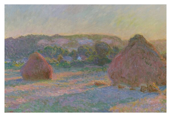 Obraz - Claude Monet, Stacks of Wheat (End of Summer) , reprodukcia (90x60 cm)