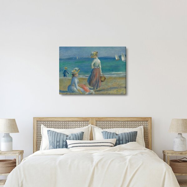 Obraz - Auguste Renoir, Figures on the Beach, reprodukcia (70x50 cm)