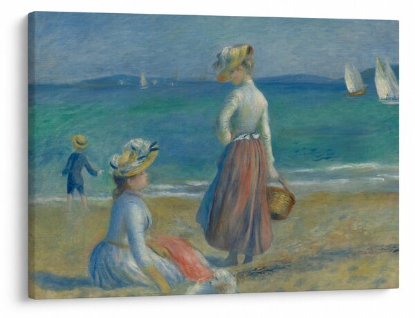 Obraz - Auguste Renoir, Figures on the Beach, reprodukcia (70x50 cm)