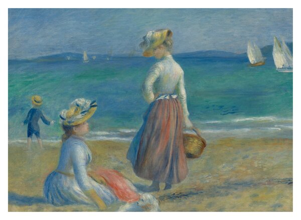Obraz - Auguste Renoir, Figures on the Beach, reprodukcia (70x50 cm)