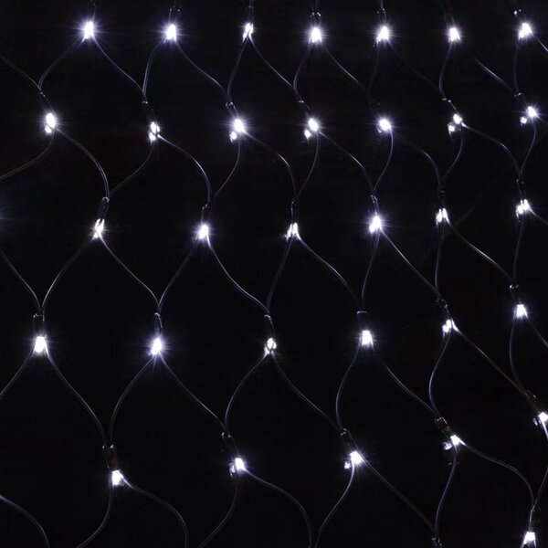 Vonkajšia svetelná sieť, 3m*1,5m, 300 LED, studená biela