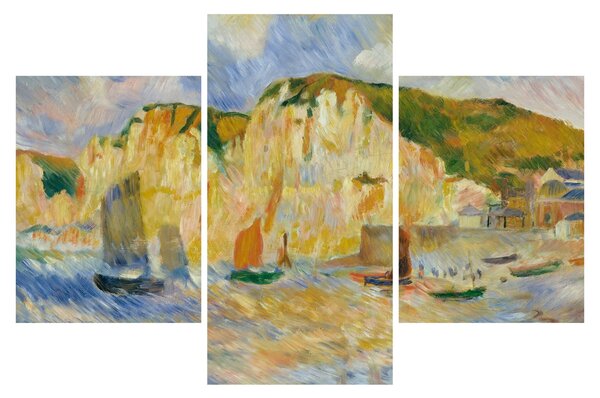 Obraz - Auguste Renoir, Sea and Cliffs, reprodukcia (90x60 cm)