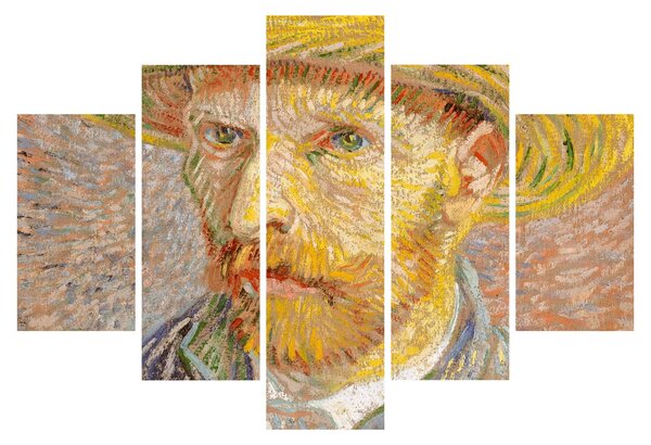 Obraz - Vincent van Gogh, Self-Portrait with a Straw Hat (The Potato Peeler), reprodukcia (150x105 cm)
