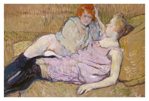 Obraz - Henri de Toulouse-Lautrec, The Sofa, reprodukcia (90x60 cm)