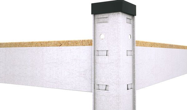 Akcia 9+1 ZDARMA Kovový regál ECONOMY 200x100x40 5 políc - pozinkovaný