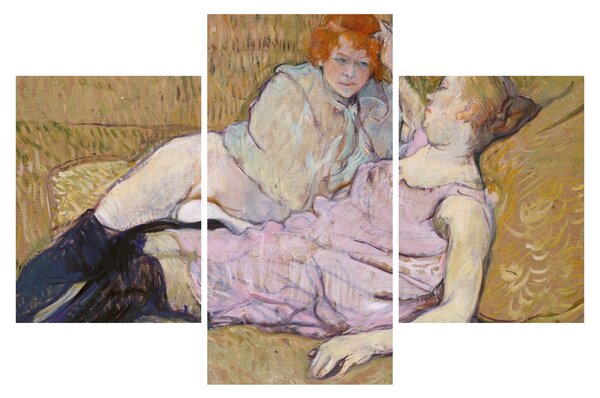 Obraz - Henri de Toulouse-Lautrec, The Sofa, reprodukcia (90x60 cm)