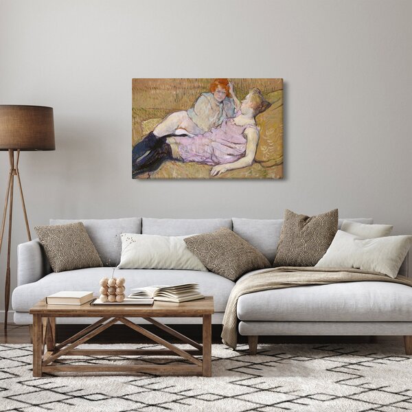 Obraz - Henri de Toulouse-Lautrec, The Sofa, reprodukcia (90x60 cm)