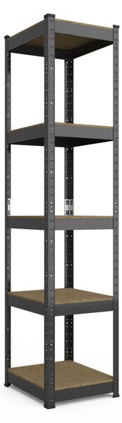 Kovový regál ECONOMY 180x40x40 5 políc - čierna