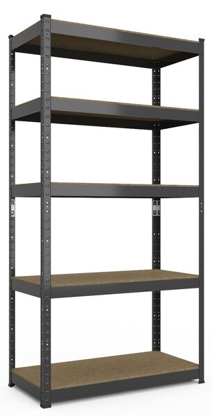 Kovový regál ECONOMY 180x60x40 5 políc - čierna
