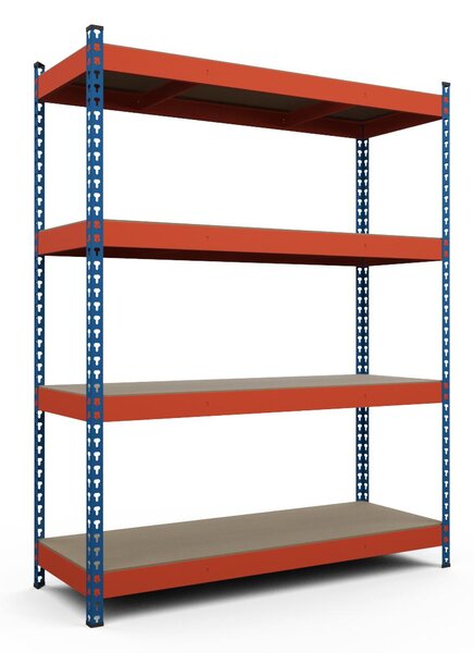 Akciový balíček Kovový regál TITAN 216x140x40 5 políc nosnosť 1500 kg - 3 ks