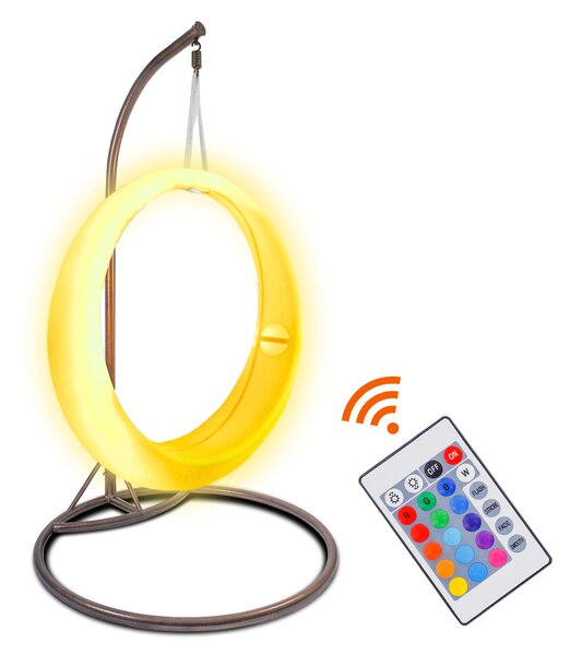 Aga Svietiace závesné kreslo RGB DS541
