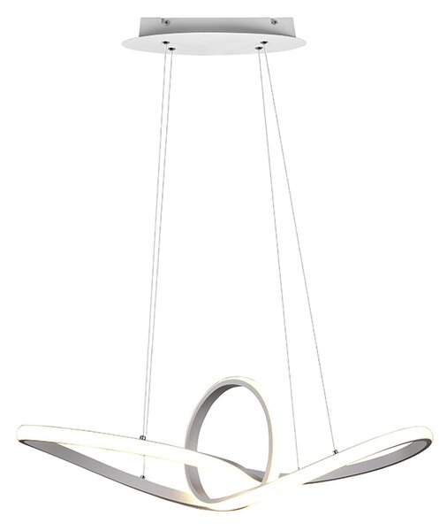 Design hanglamp wit incl. LED 3-staps dimbaar - Levi