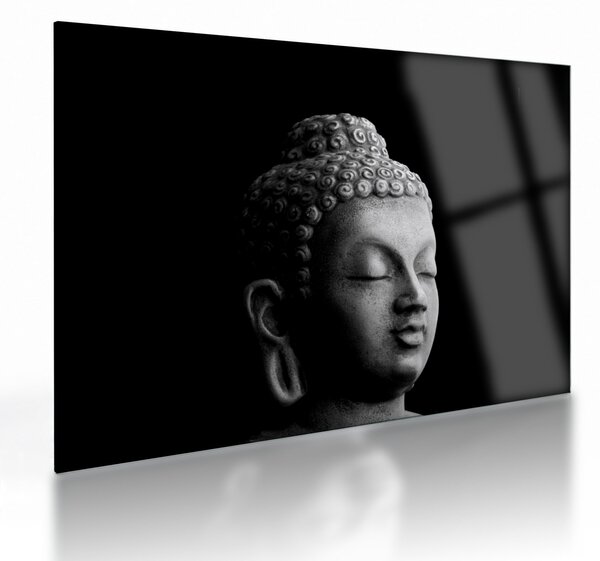 Sklenený obraz - Budha, portrét (70x50 cm)