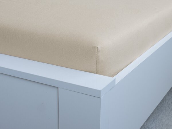XPOSE® Jersey plachta Exclusive - biela káva 120x200 cm