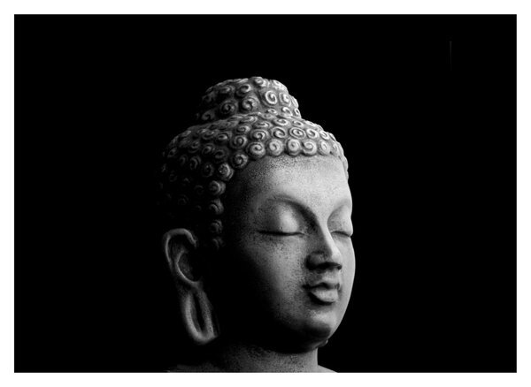Sklenený obraz - Budha, portrét (70x50 cm)