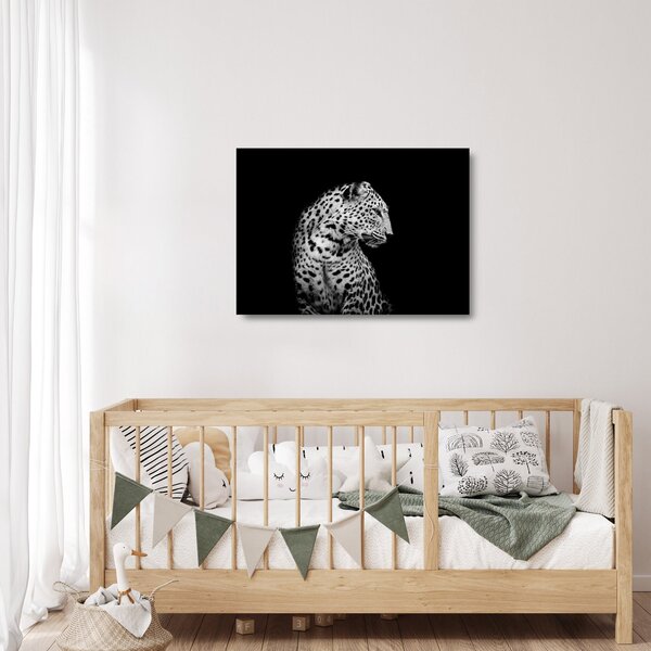 Sklenený obraz - Leopard (70x50 cm)
