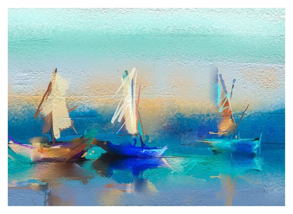 Sklenený obraz - Obraz krajiny, maľba (70x50 cm)