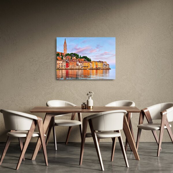 Sklenený obraz - Rovinj, Chorvátsko (70x50 cm)