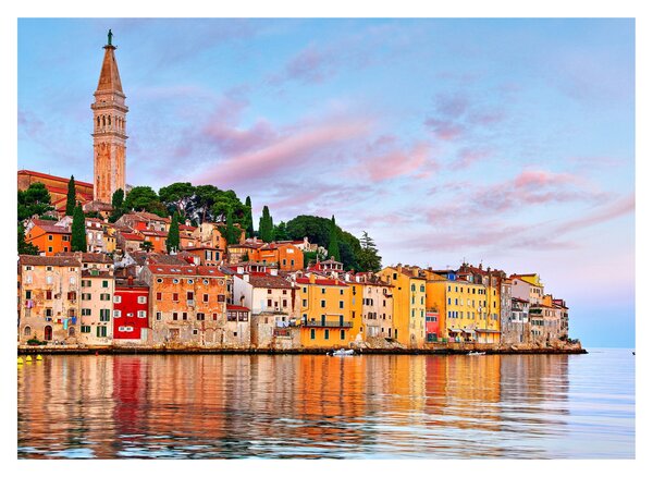 Sklenený obraz - Rovinj, Chorvátsko (70x50 cm)