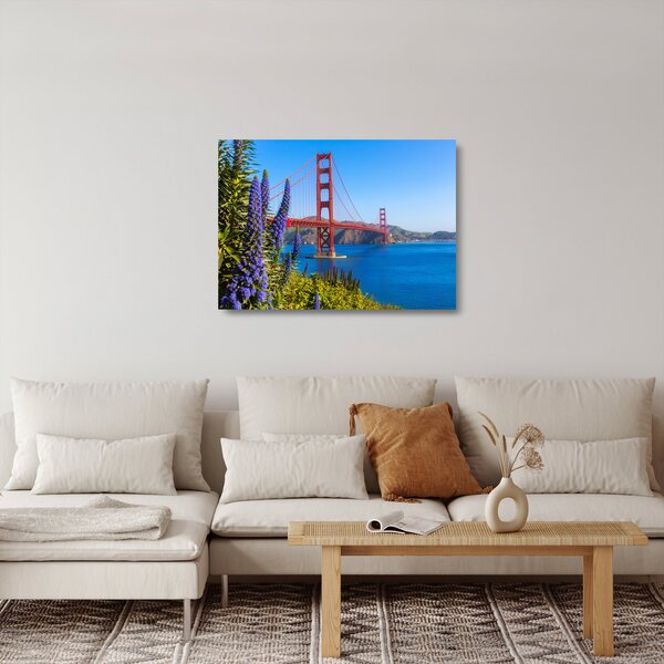 Sklenený obraz - Golden Gate Bridge, San Francisco (70x50 cm)