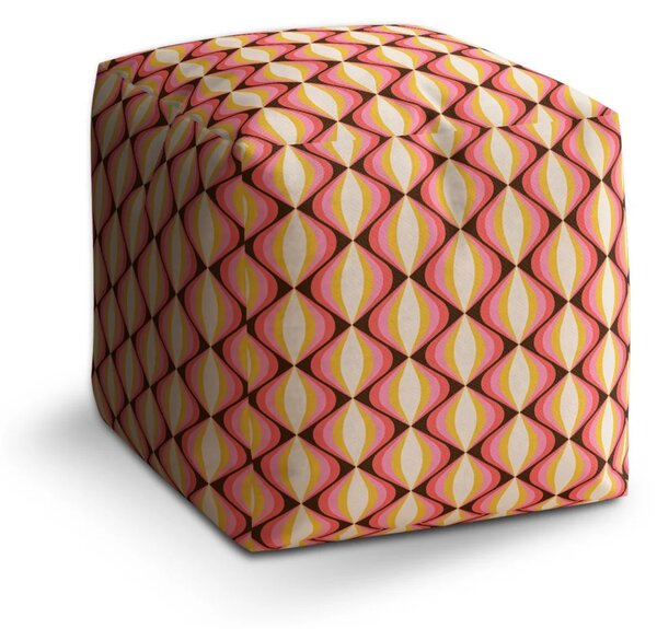 Sablio Taburet Cube Kaleidoskop spomienok - 40x40x40 cm