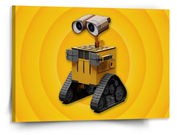 Sablio Obraz Wall-E robot Žltý - 150x110 cm