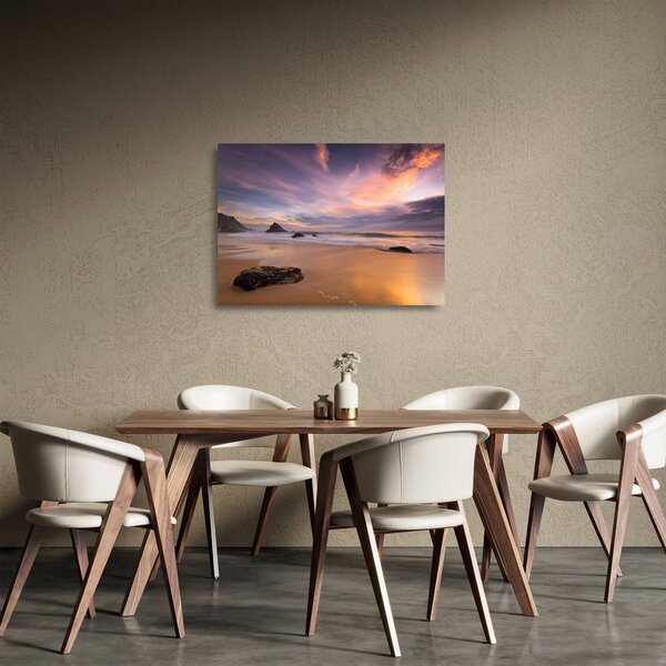Sklenený obraz - Praia da Adraga (70x50 cm)